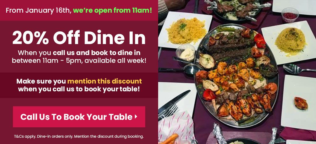 Arabian Nights Dine-in Discount